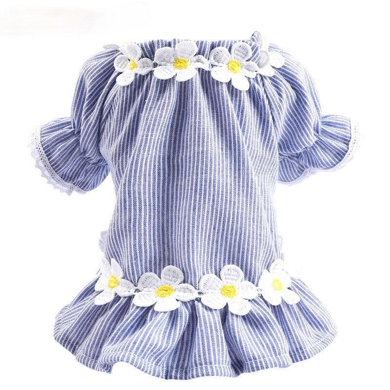 Small Dog Floral Dress for Lightweight Summer Style