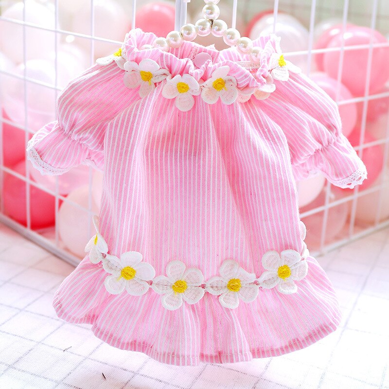 Small Dog Floral Dress for Lightweight Summer Style