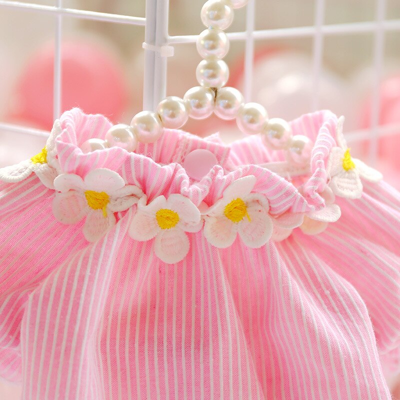 Small Dog Floral Dress for Lightweight Summer Style