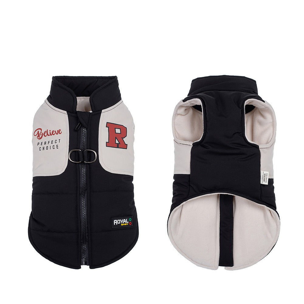 Small Dog Winter Vest With Warm Padded Harness Protection
