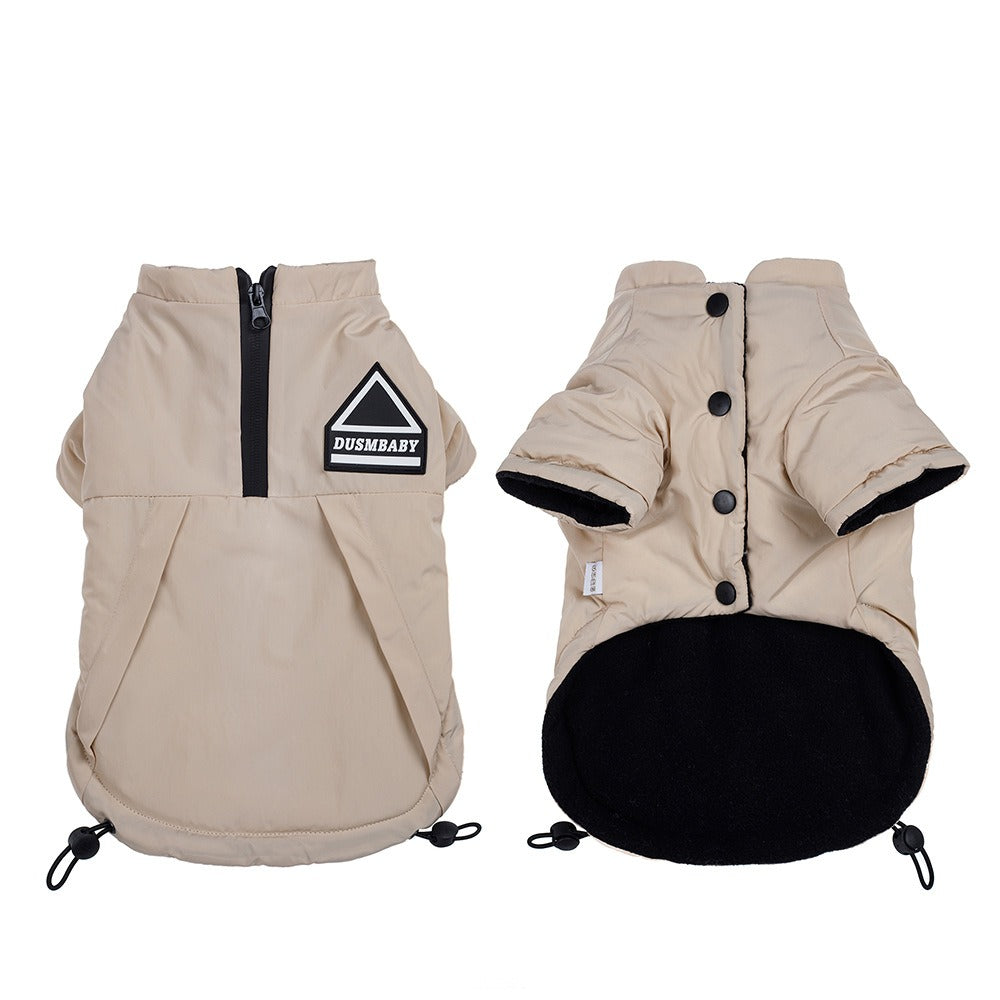 Small Dog Winter Vest With Warm Padded Harness Protection