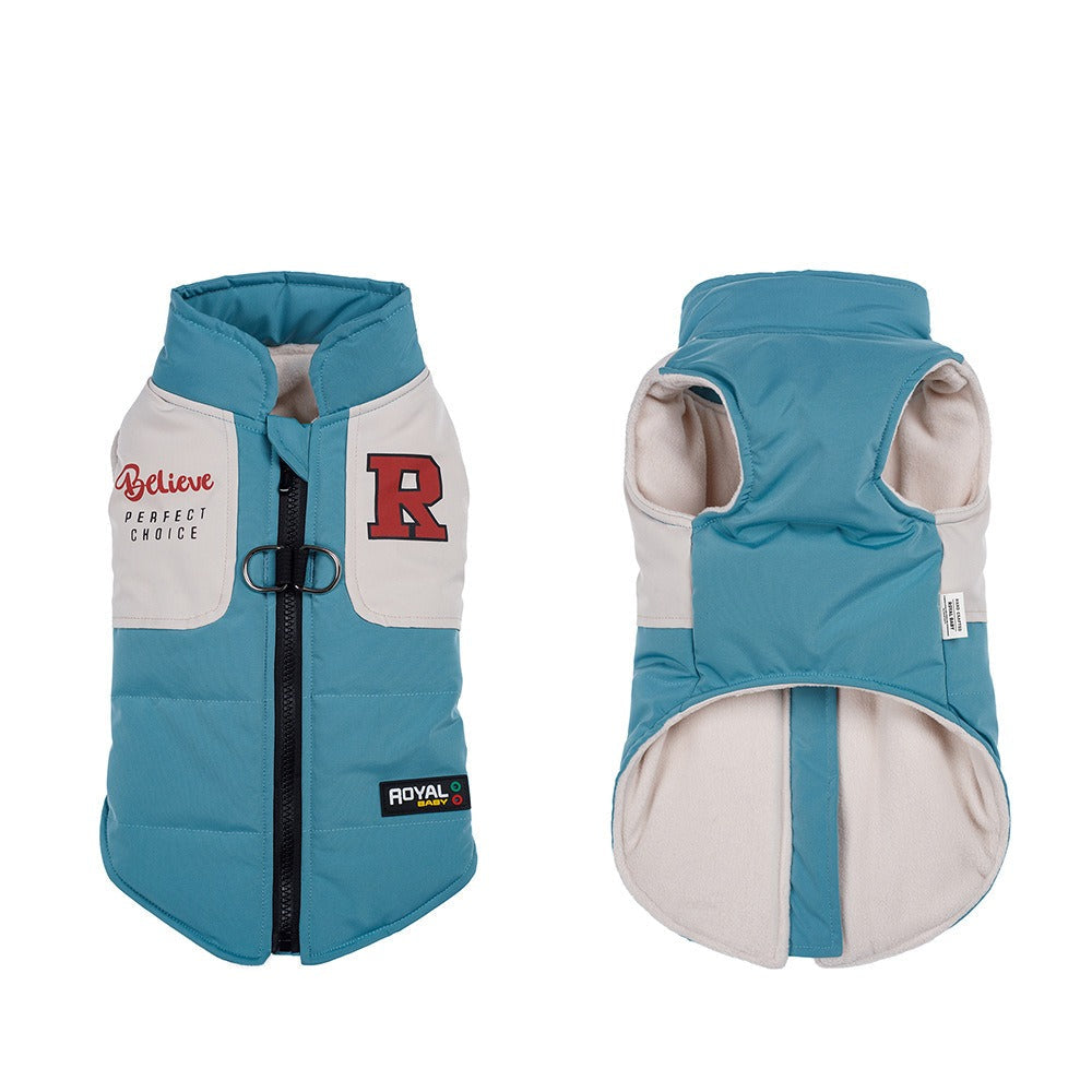 Small Dog Winter Vest With Warm Padded Harness Protection