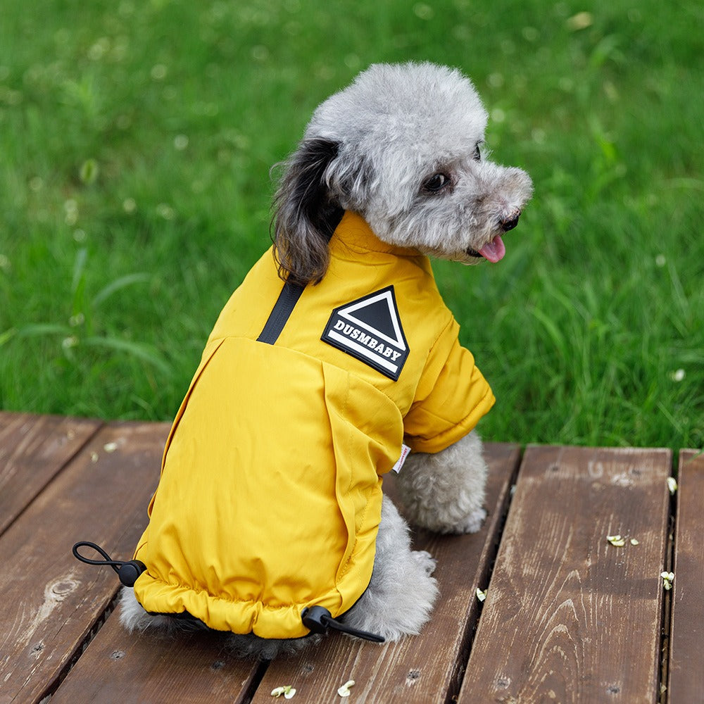 Small Dog Winter Vest With Warm Padded Harness Protection