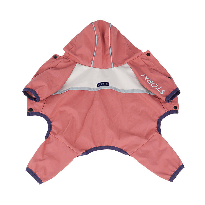 Dog Raincoat With Full-Body Reflective Night Protection