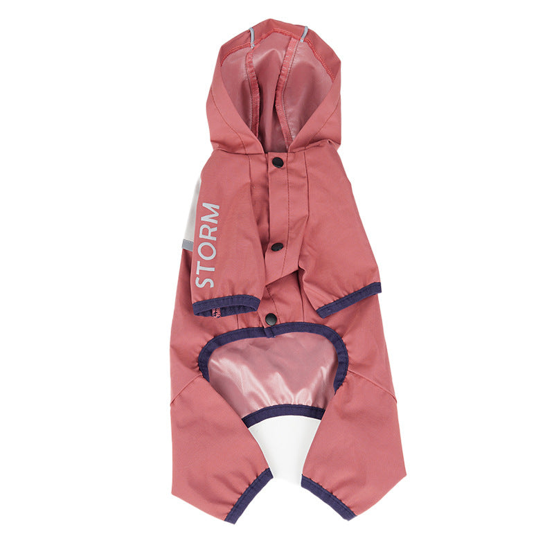 Dog Raincoat With Full-Body Reflective Night Protection