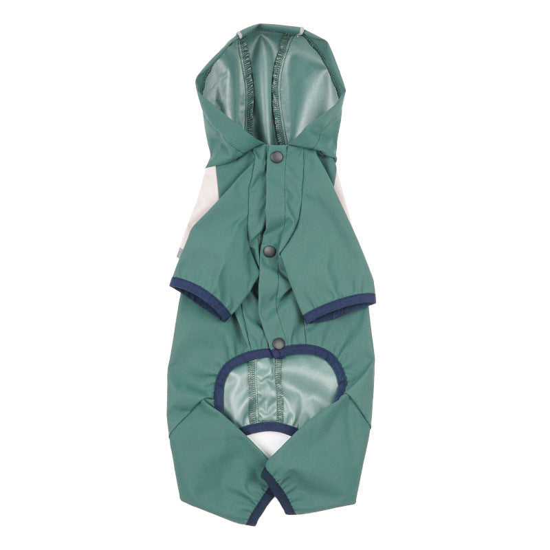 Dog Raincoat With Full-Body Reflective Night Protection