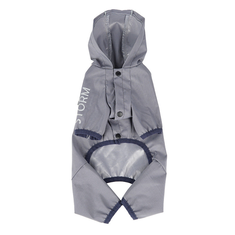 Dog Raincoat With Full-Body Reflective Night Protection