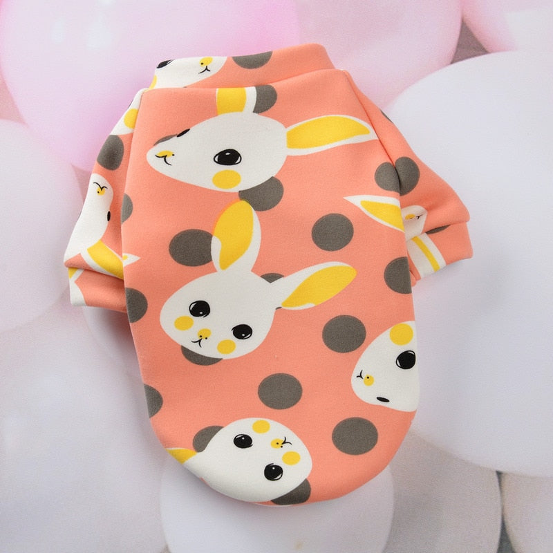 Pet Dog Shirt: Soft Printed Pullover Coat for Pets