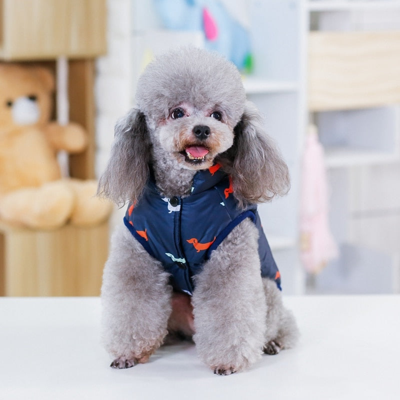 Small Dog Winter Jacket Vest for Warm, Cozy Walks
