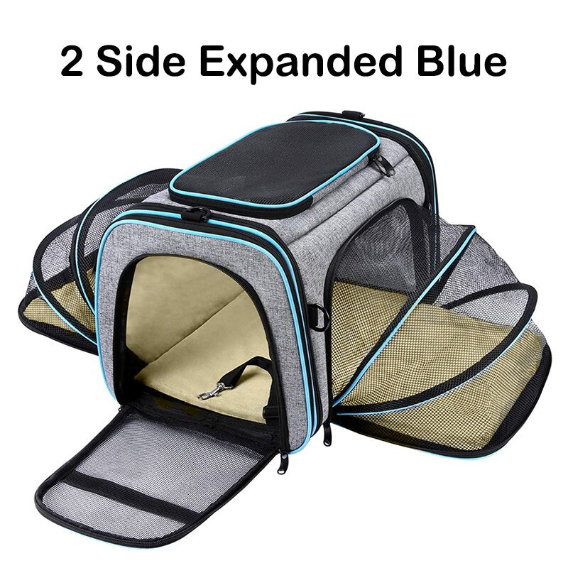 Expandable Pet Carrier Backpack for Cats & Small Dogs