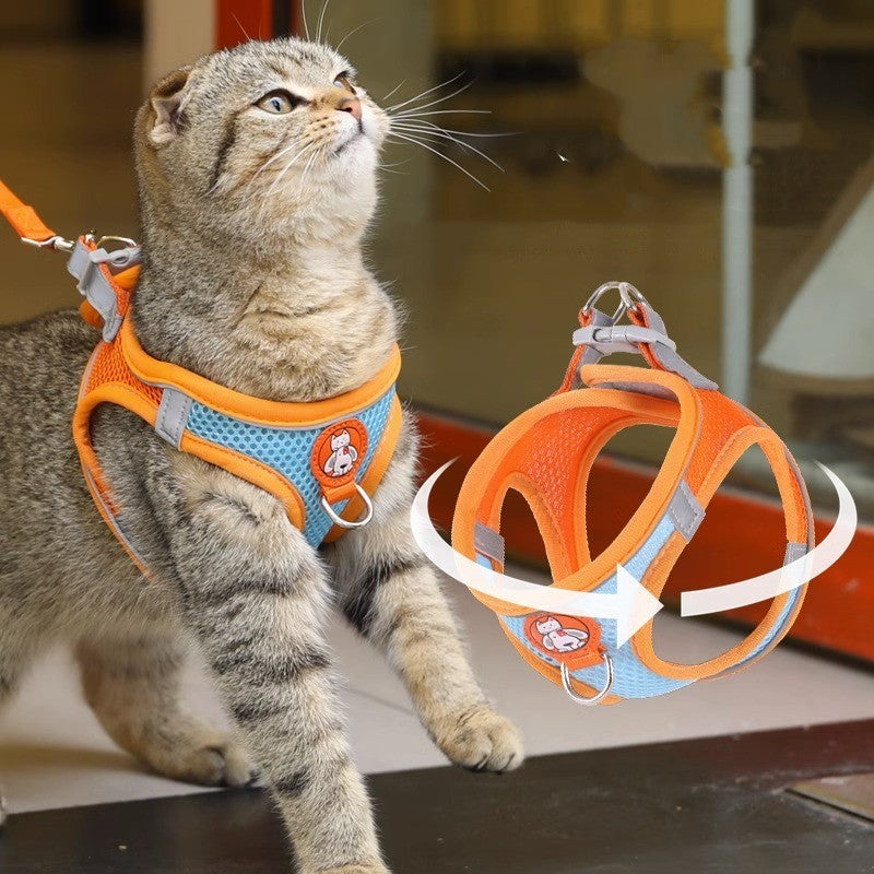 No-Pull Chest Harness for Cats & Small Dogs, Reflective