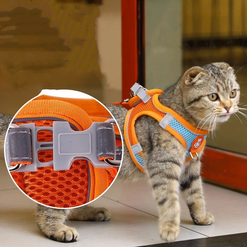 No-Pull Chest Harness for Cats & Small Dogs, Reflective