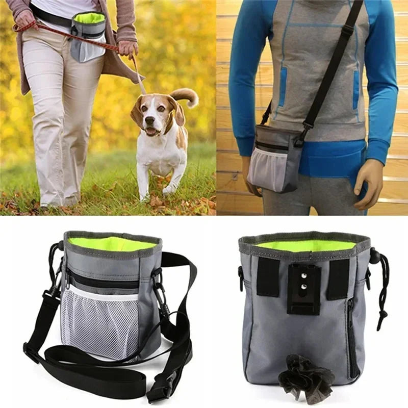 Dog Treat Pouch With Hands-Free Walking Storage Bag