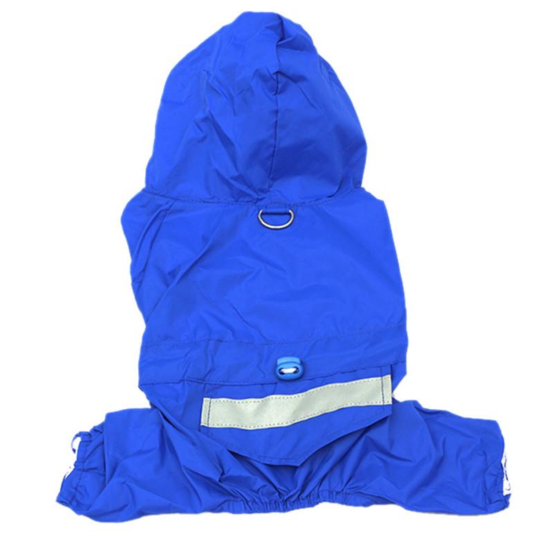 Waterproof Dog Raincoat with Hood & Reflective Strip