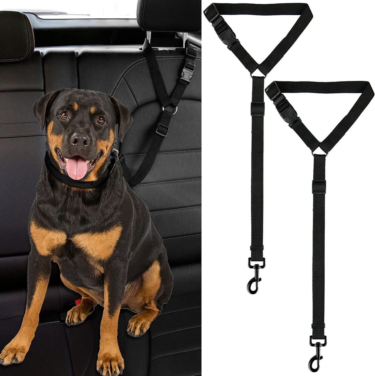 Dog Car Safety Belt for Medium & Large Dog Road Trips