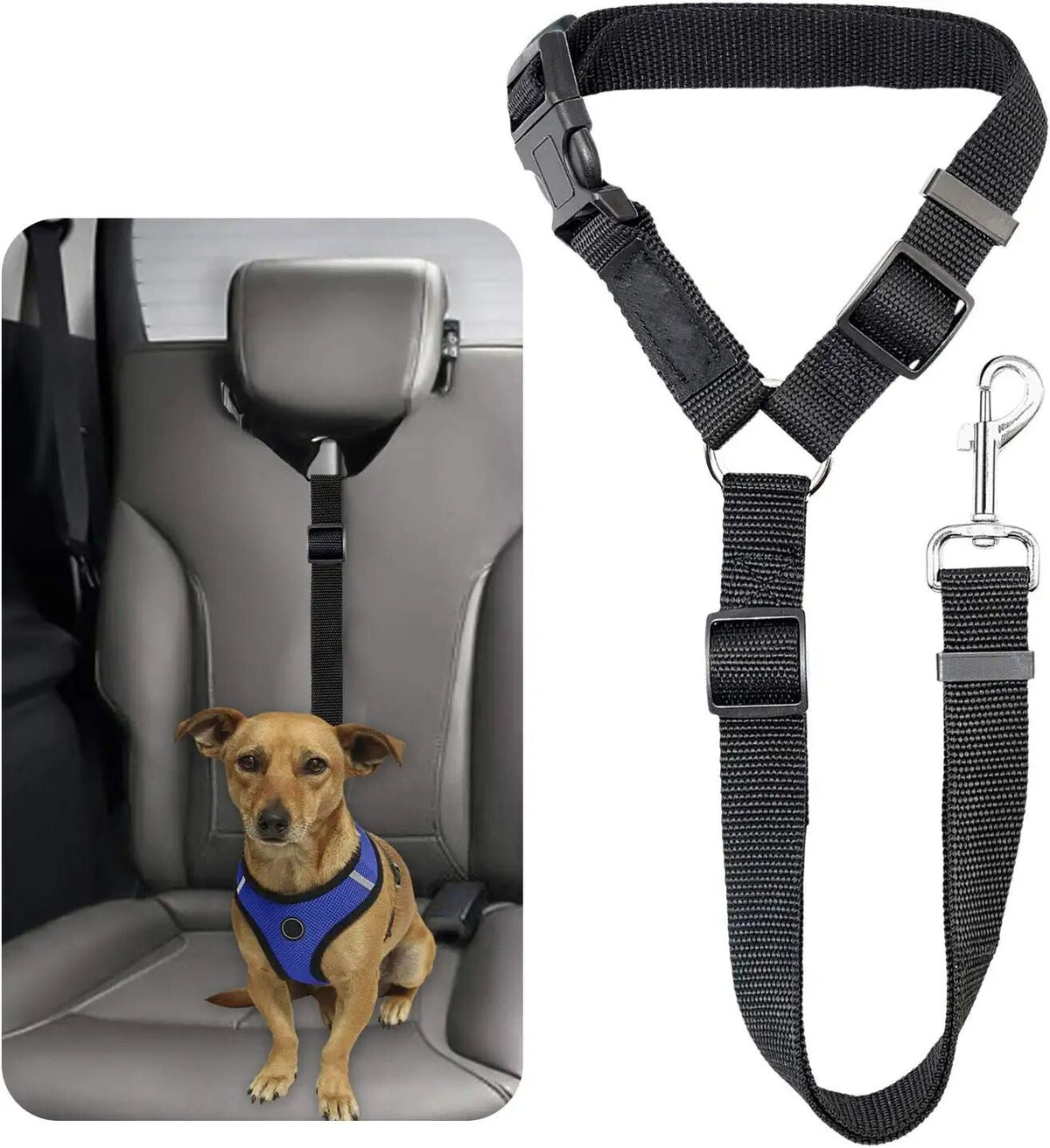 Dog Car Safety Belt for Medium & Large Dog Road Trips