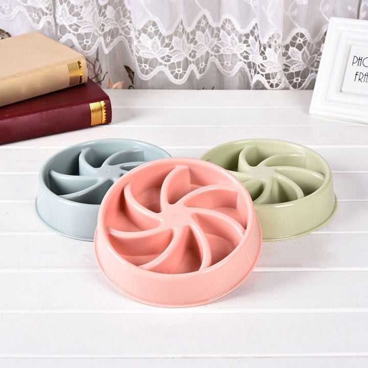 Slow Feeder Dog Bowl for Fast Eating and Gulping Pets