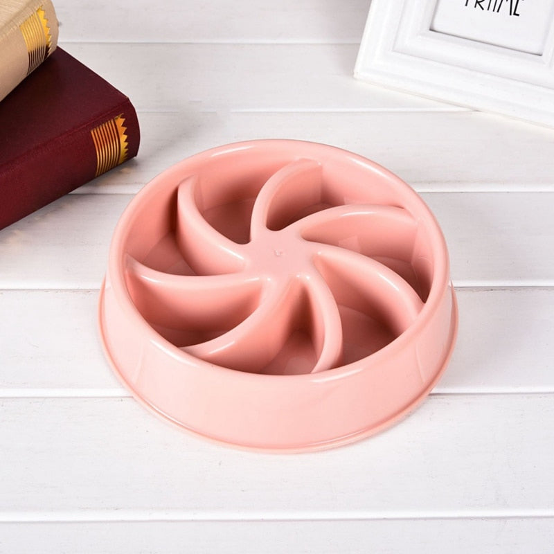 Slow Feeder Dog Bowl for Fast Eating and Gulping Pets