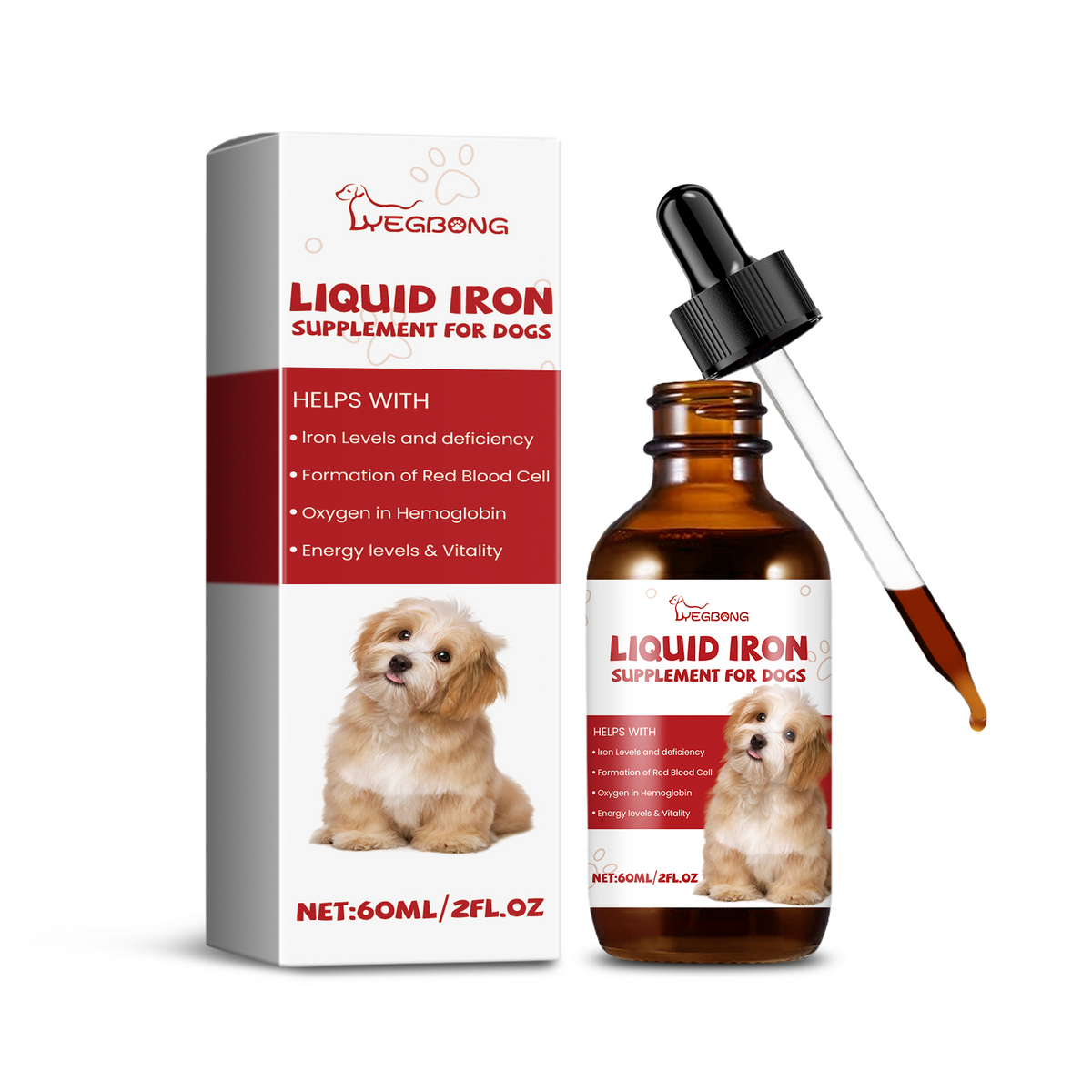 Dog Liquid Iron Supplement for Daily Energy Support