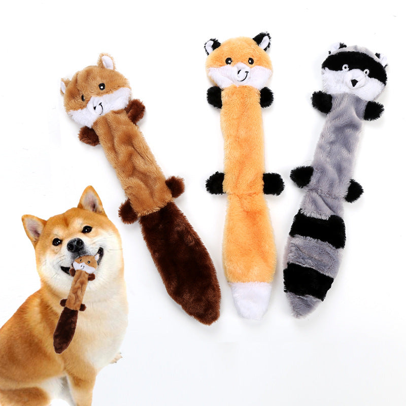 Durable Plush Dog Toy With Squeaky Interactive Play