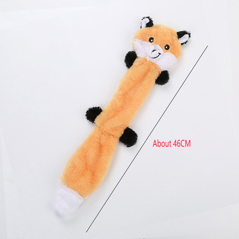 Durable Plush Dog Toy With Squeaky Interactive Play