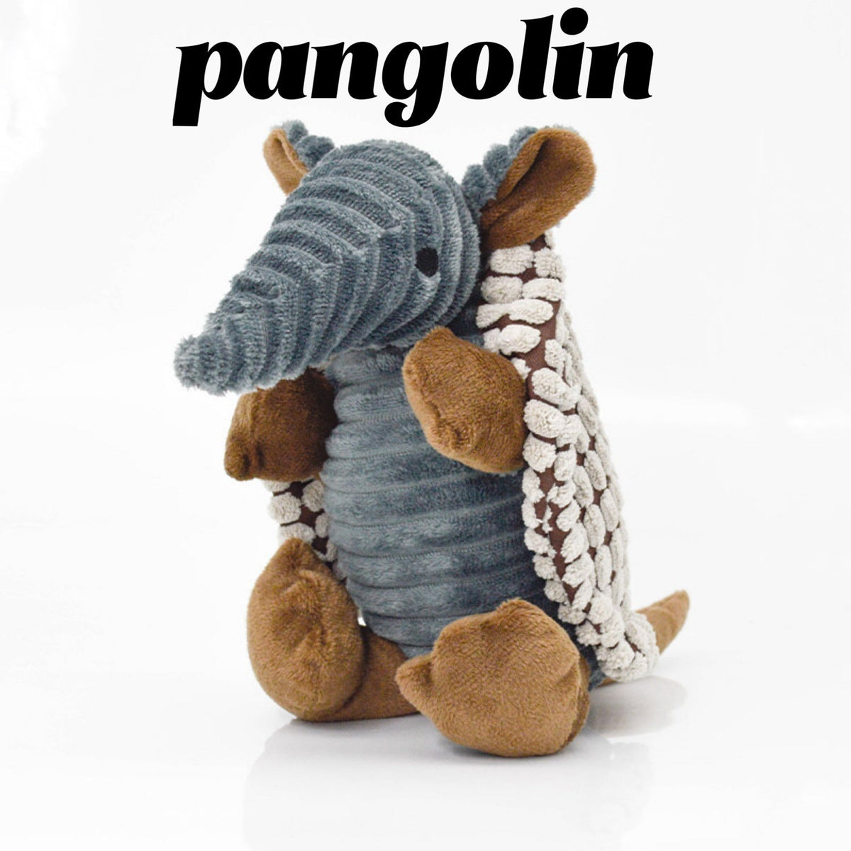 Textured Pangolin Dog Toy for Boredom Relief & Play