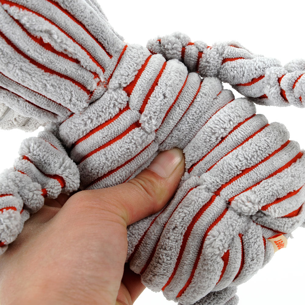 Textured Plush Dog Toy for Chew, Tug & Indoor Play