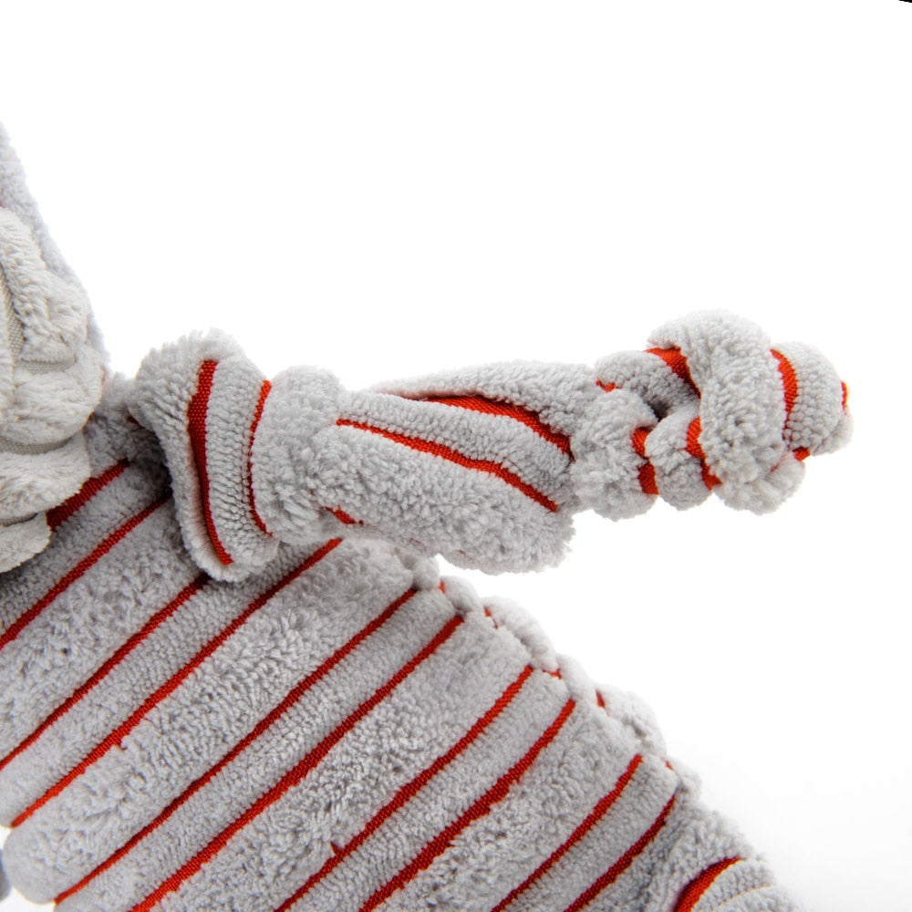 Textured Plush Dog Toy for Chew, Tug & Indoor Play