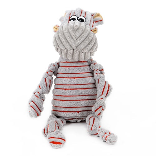 Textured Plush Dog Toy for Chew, Tug & Indoor Play