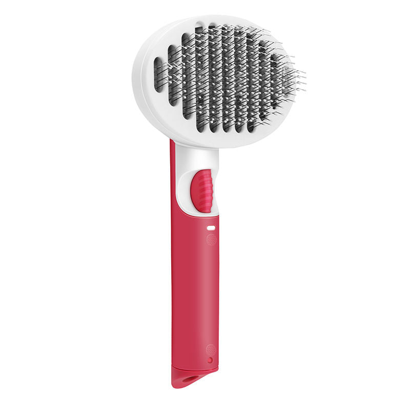Pet Deshedding Brush With Retractable Hair Release