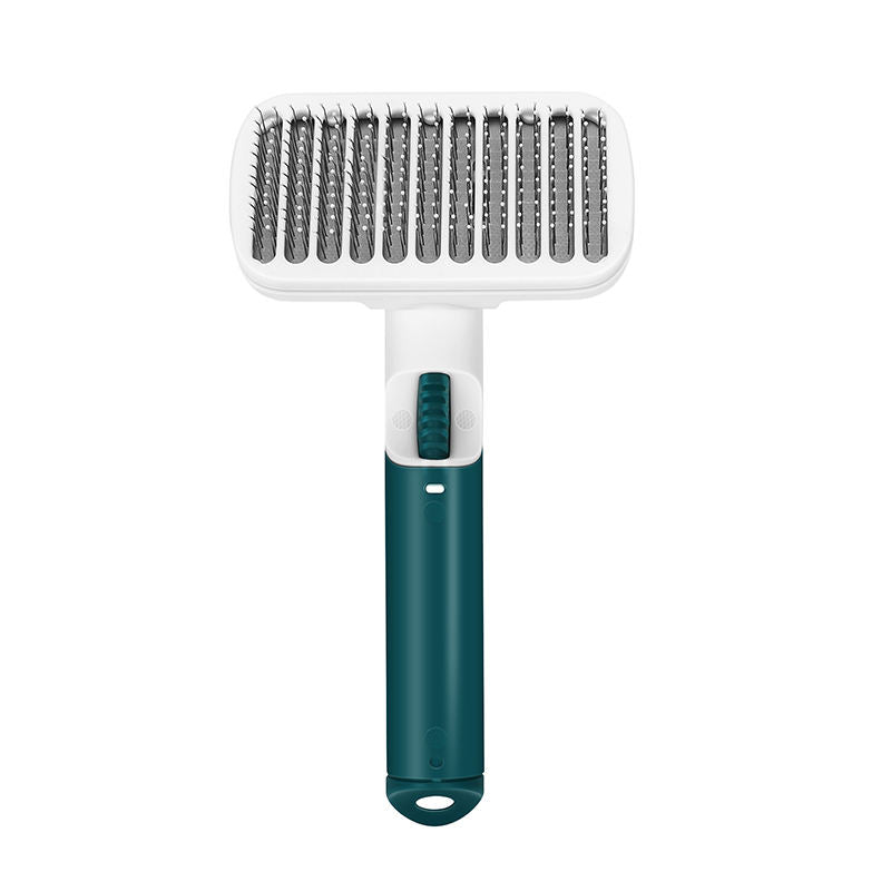 Pet Deshedding Brush With Retractable Hair Release