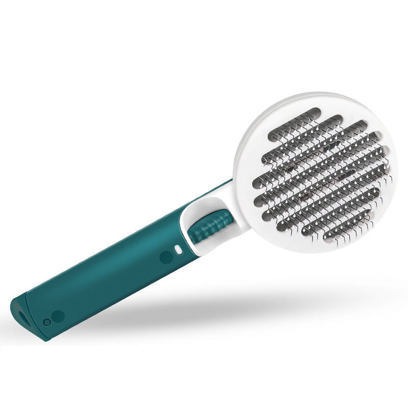 Pet Deshedding Brush With Retractable Hair Release