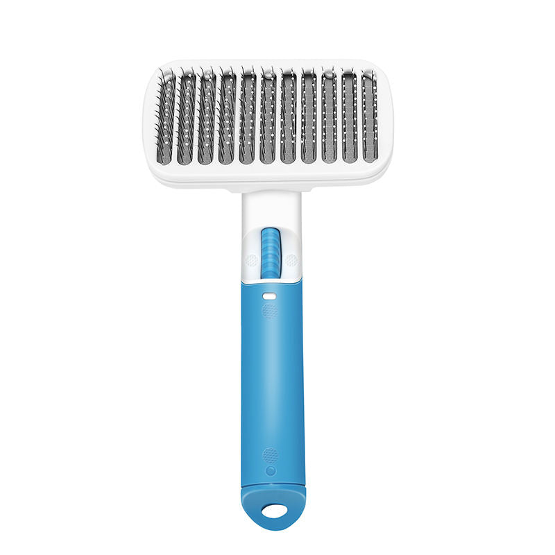 Pet Deshedding Brush With Retractable Hair Release