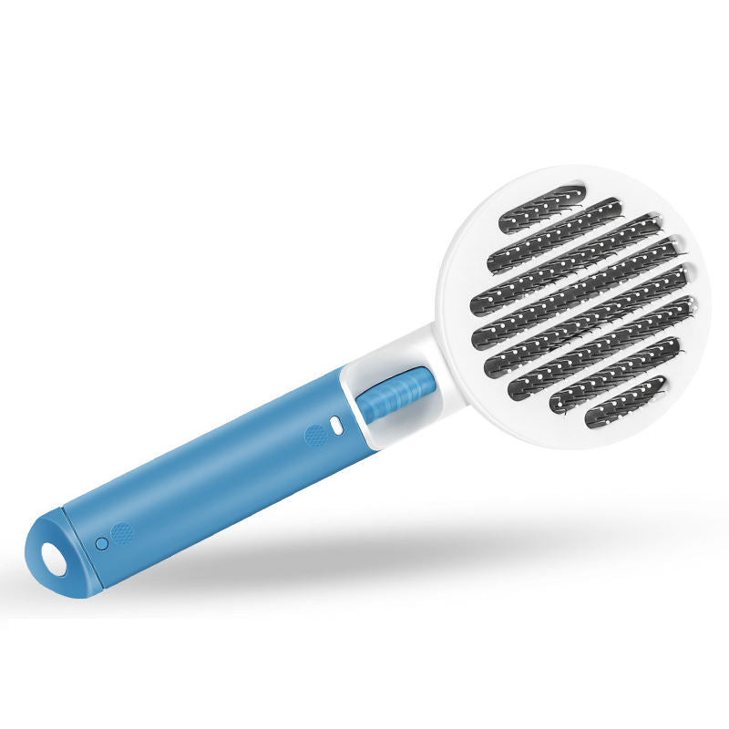 Pet Deshedding Brush With Retractable Hair Release