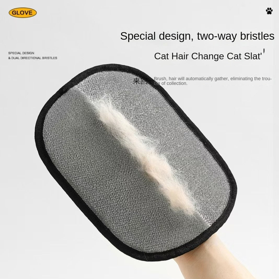 Pet Hair Removal Glove for Cats & Dogs | Two-Way Brush