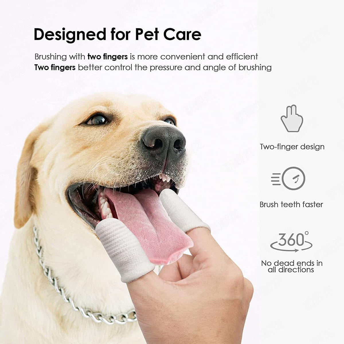 Pet Finger Toothbrush for Dogs & Cats, Easier Brushing