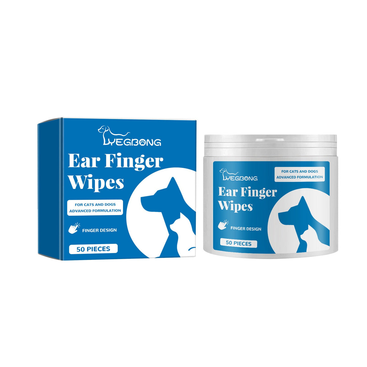 Pet Ear Finger Wipes for Cleaner, Fresher-Smelling Ears