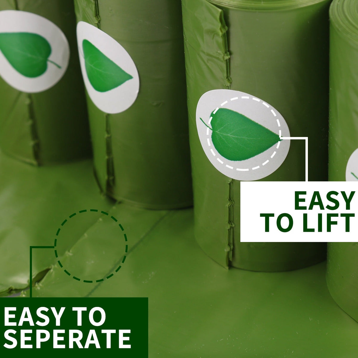 Dog Poop Bags Leak-Proof Quick-Breakdown Waste Bags