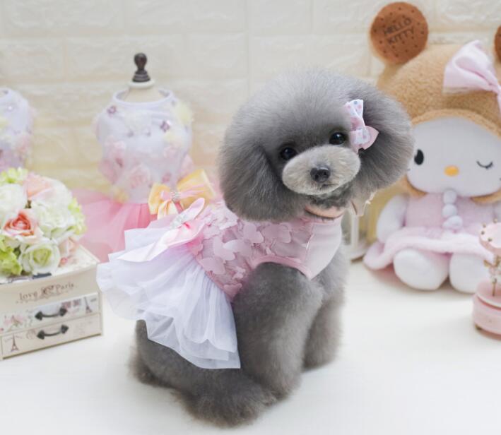 Small Dog Princess Dress for Weddings & Birthday Photos