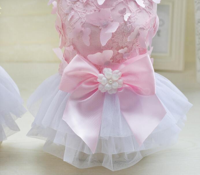 Small Dog Princess Dress for Weddings & Birthday Photos