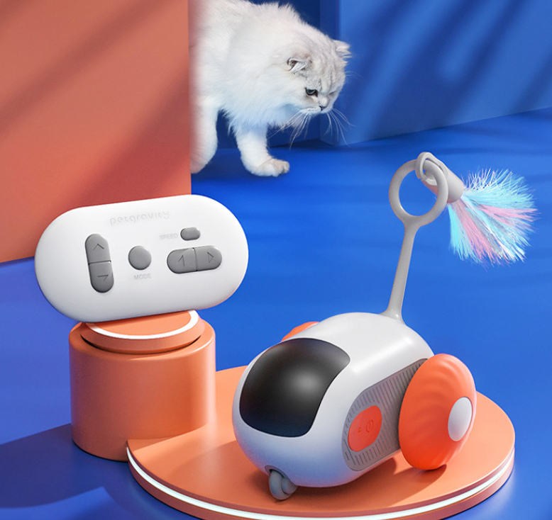Remote Control Cat Toy Car for Engaging Indoor Play