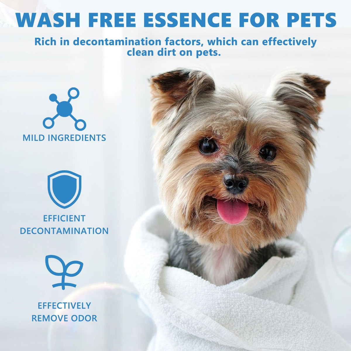 Pet No-Rinse Grooming Essence for Daily Odor Control