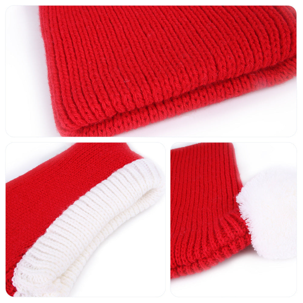 Pet Christmas Hood Cozy Full-Coverage Holiday Hat