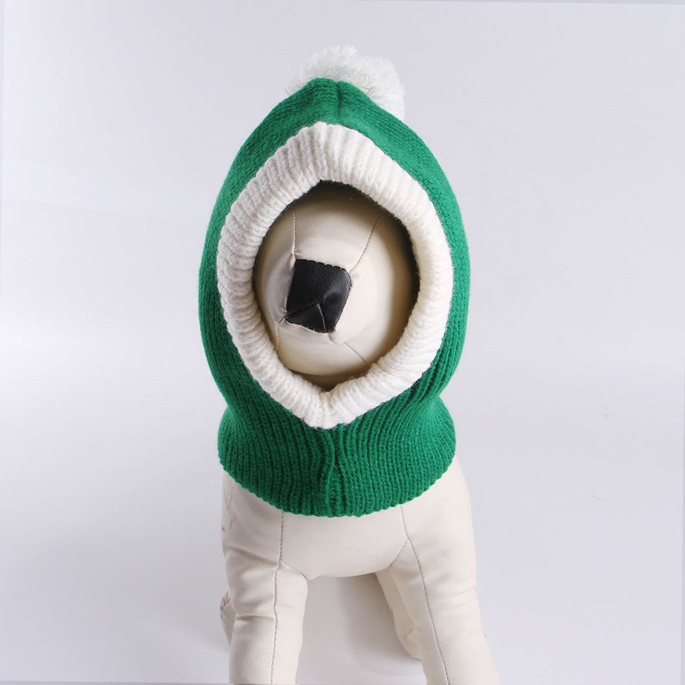 Pet Christmas Hood Cozy Full-Coverage Holiday Hat