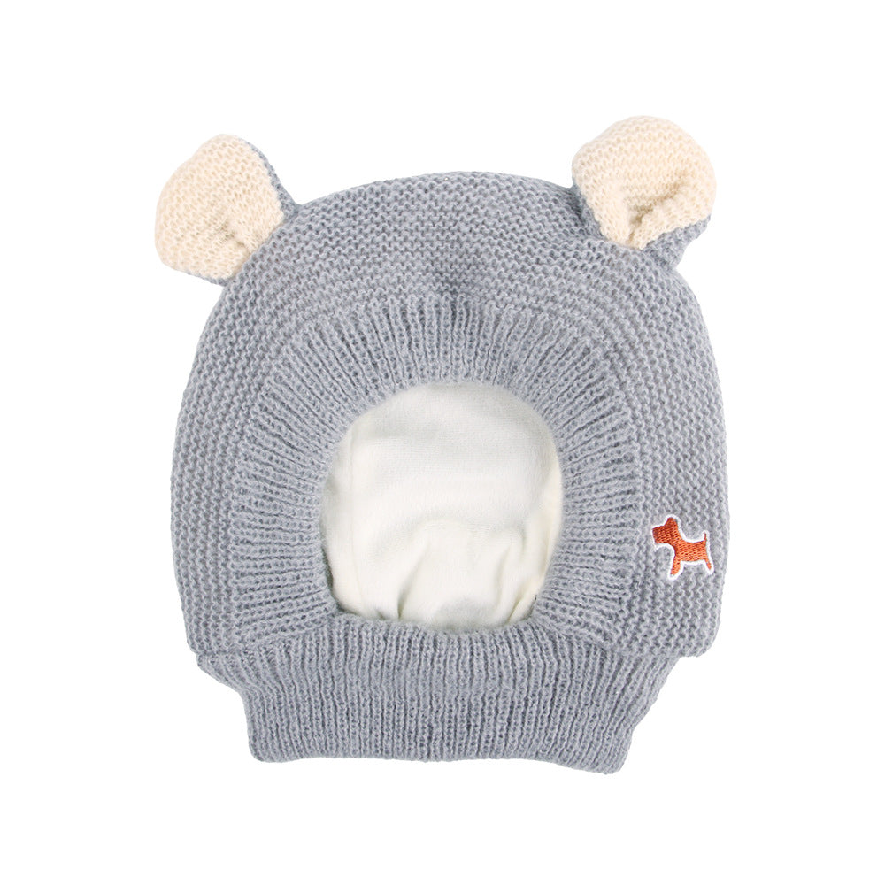 Dog Winter Hat | Warm Bear-Ear Knit for Cold Walks