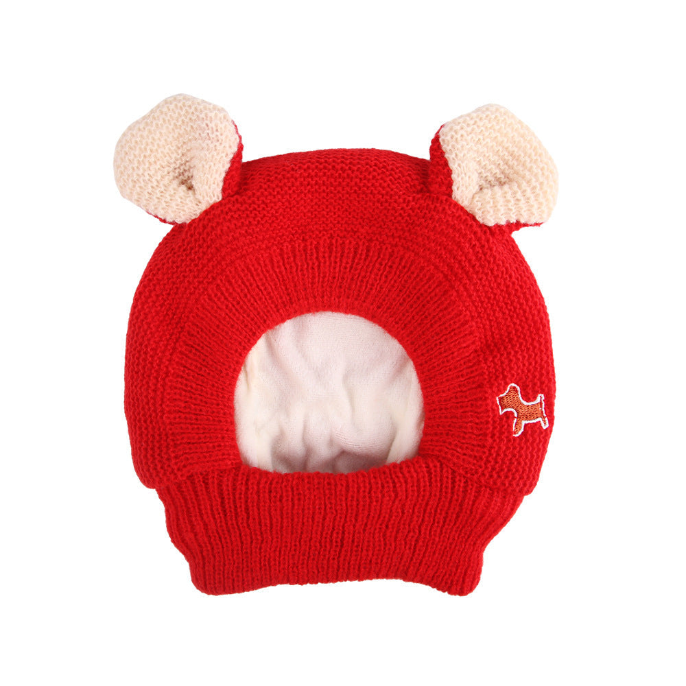 Dog Winter Hat | Warm Bear-Ear Knit for Cold Walks