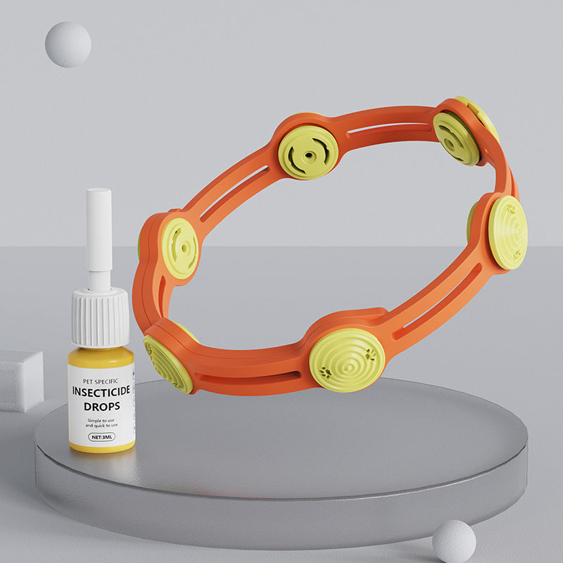 Adjustable Pet Repellent Collar for Fleas & Mosquitoes