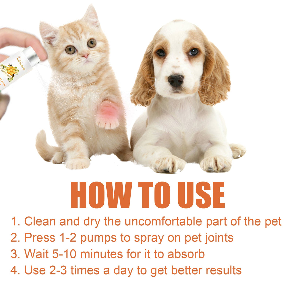 Pet Joint Care Spray for Dog & Cat Comfort Support