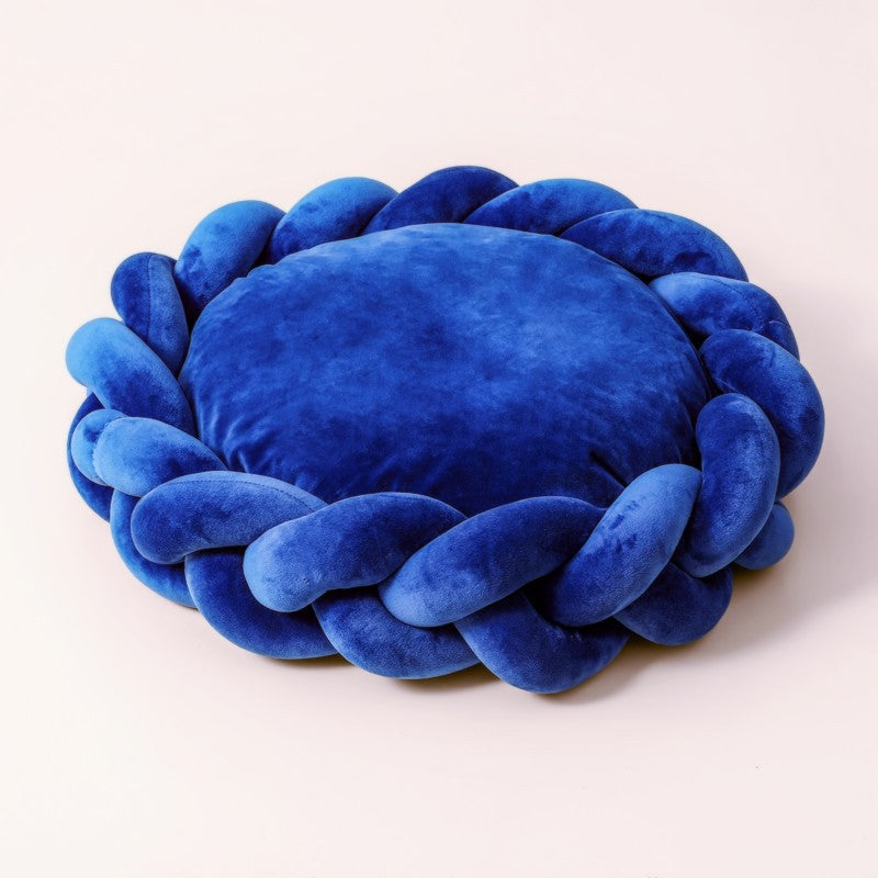 Round Plush Pet Bed for Cozy, Supported Everyday Naps
