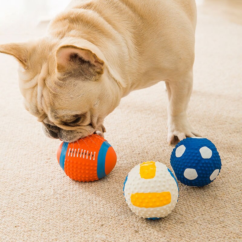 Latex Squeaky Dog Ball for Small Dogs | Chew & Fetch